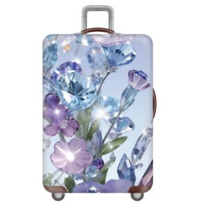 Чехол для чемодана «Хрустальные цветы» 1023