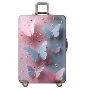 Чехол для чемодана «Разноцветные бабочки» 1031