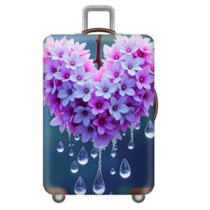 Чехол для чемодана «Цветочное сердце» 1027