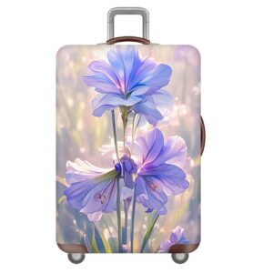 Чехол для чемодана «Голубые цветы» 1034