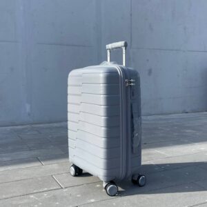 Чемодан Bizon Н03 серый, средний (М)