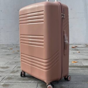Чемодан Bizon H08 пудровый, очень большой (XL)