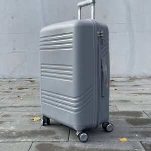 Чемодан Bizon H08 серый, очень большой (XL)