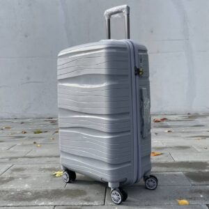 Чемодан Bizon Н04 серый, средний (М)